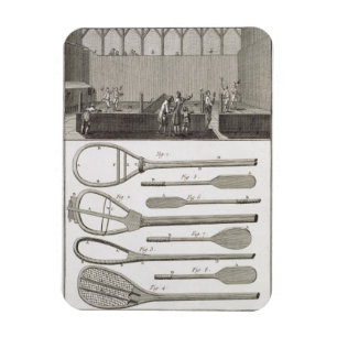 Magnet Flexible Véritable tennis et la construction de raquettes, 