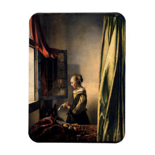 Magnet Flexible Vermeer - Fille lisant une lettre à une fenêtre ou