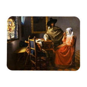Magnet Flexible Vermeer Le Verre de l'aimant du vin