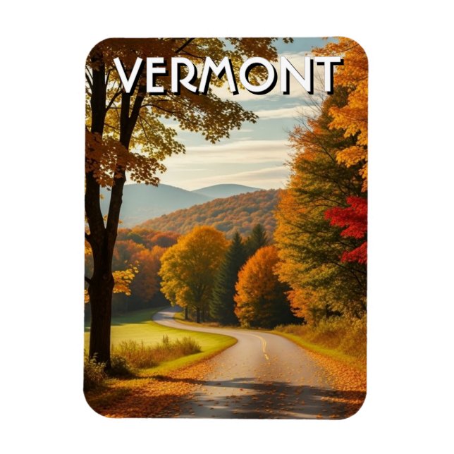 Magnet Flexible Vermont Travel (Vertical)
