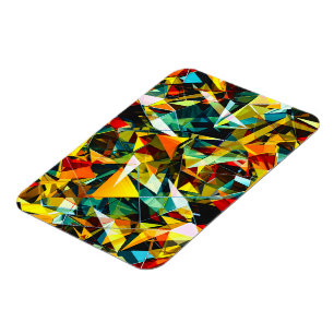 Magnet Flexible Verre cristal coloré géométrique abstrait moderne