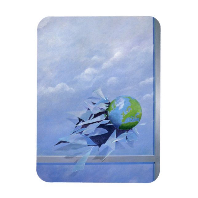 Magnet Flexible Verre de rupture du monde (Vertical)