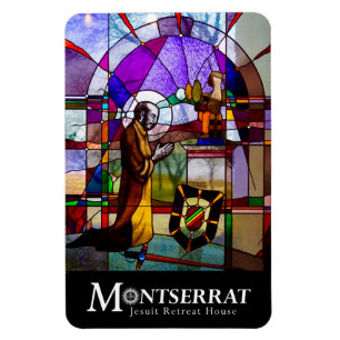 Magnet Flexible Verre de Saint Ignace avec logo Montserrat