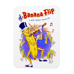 Magnet Flexible vers 1950 Banana Feuillet de musique couverture