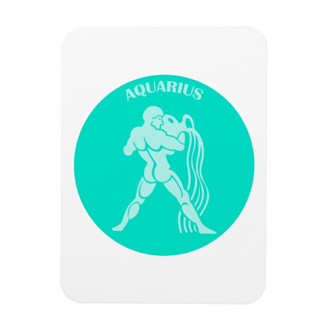 Magnet Flexible Verseau, Signe du zodiaque, Horoscope, Astrologie (Vertical)