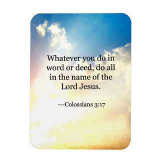 Magnet Flexible verset biblique, Colossiens 3-17,