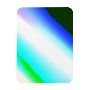 Magnet Flexible Vert bleu arc-en-ciel texture abstraite motif art