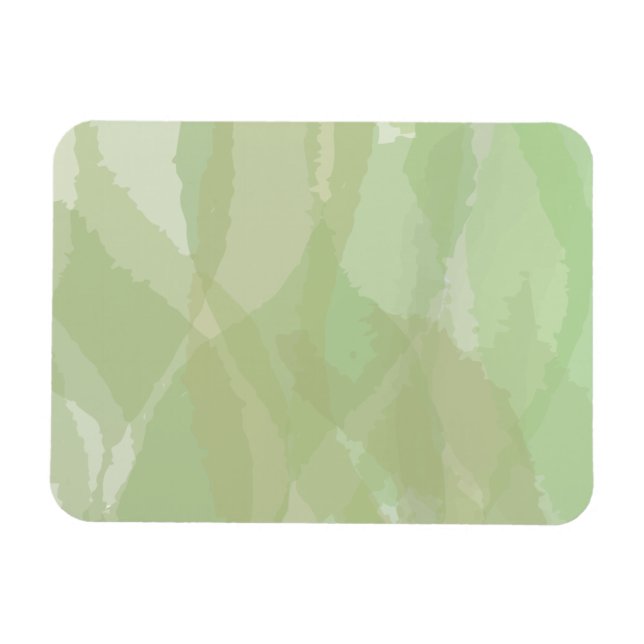 Magnet Flexible Vert, cool, aquarelle tendance motif abstrait (Horizontal)
