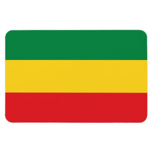 Magnet Flexible Vert, or (jaune) et drapeau de couleurs rouges