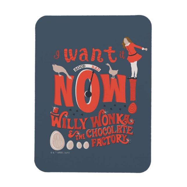 Magnet Flexible Veruca Salt - Je Le Veux Maintenant! (Vertical)