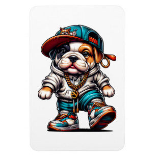 Magnet Flexible Vêtement de rue personnalisé pour chiot bouledogue