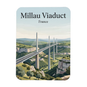 Magnet Flexible Viaduc de Millau France