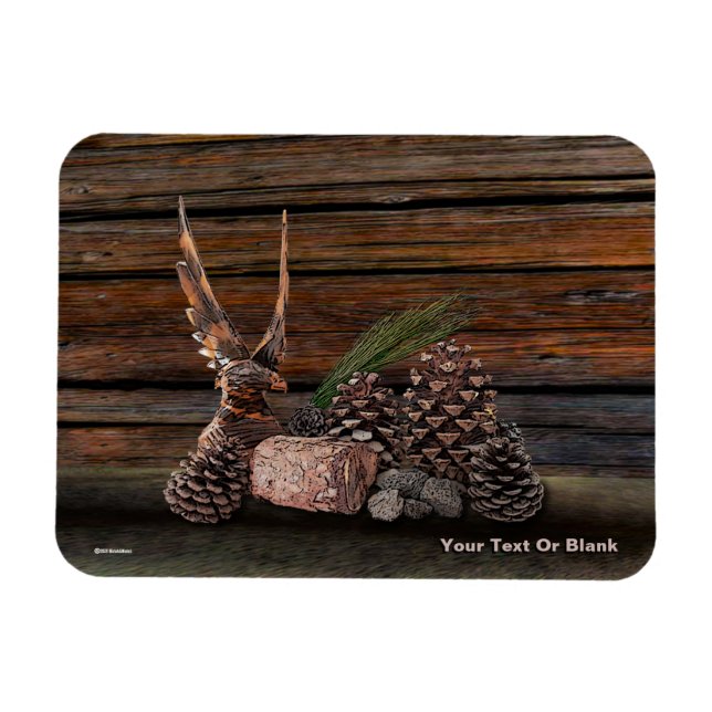 Magnet Flexible Vie Toujours Avec L'Aigle (Horizontal)