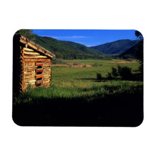Magnet Flexible Vieille maison en rondins près de Park City, Utah.