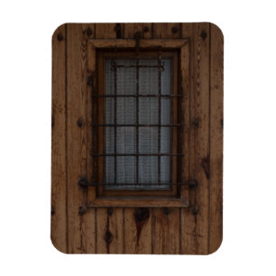 Magnet Flexible Vieille porte Brown en bois noué