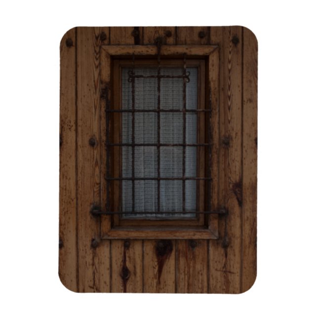 Magnet Flexible Vieille porte Brown en bois noué (Vertical)