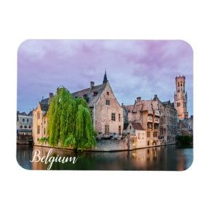 Magnet Flexible Vieille ville de Bruges et tour du Beffroi