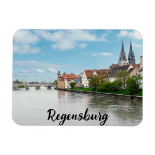 Magnet Flexible Vieille ville historique de Ratisbonne, Allemagne