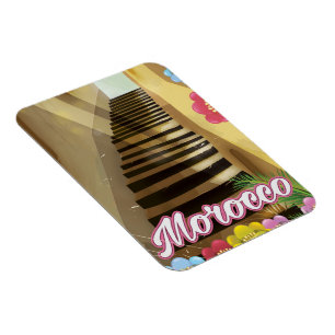 Magnet Flexible Vieille ville Maroc affiche de voyage