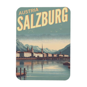 Magnet Flexible Vienne antique capitale salzburg ligne d'horizon
