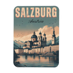Magnet Flexible Vienne antique capitale salzburg ligne d'horizon