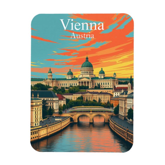 Magnet Flexible Vienne, Autriche Europe Travel (Vertical)
