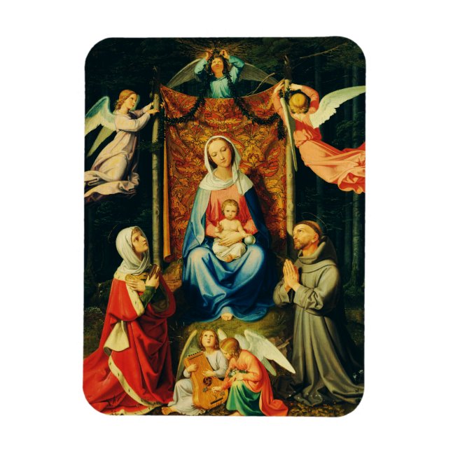 Magnet Flexible Vierge à l'Enfant, Ste Adélaïde et St François (Vertical)