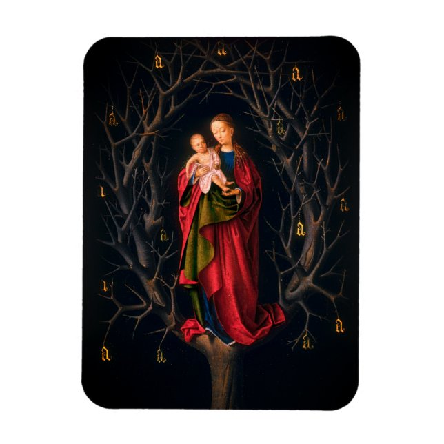 Magnet Flexible Vierge de l'arbre sec (Petrus Christus, 1462-5) (Vertical)