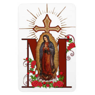 Magnet Flexible Vierge Guadalupe Religieux Catholique Croix marial