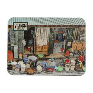 Magnet Flexible Vietnam Street Life, date personnalisable