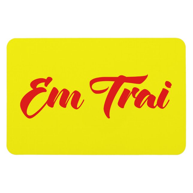 Magnet Flexible Vietnamese (Young) Brother - Em Trai ~ Tiếng Việt (Horizontal)