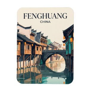 Magnet Flexible Vieux bourg de Fenghuang Chine