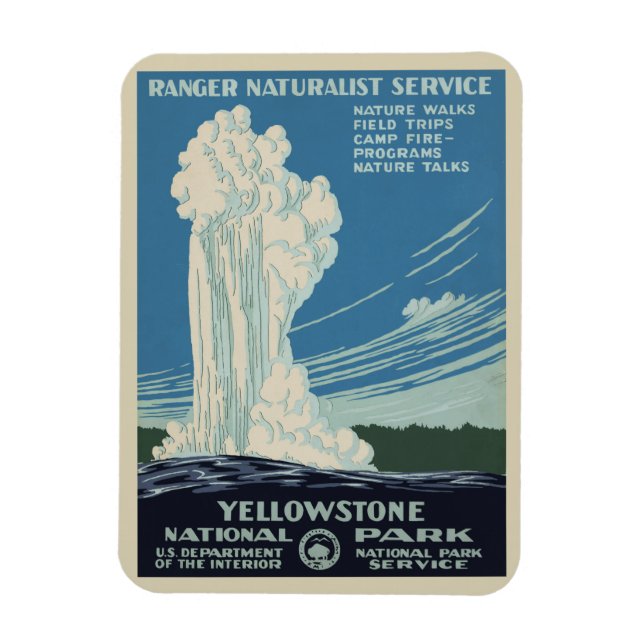 Magnet Flexible Vieux fidèle à Yellowstone National Park (Vertical)