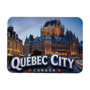 Magnet Flexible Vieux-Québec Canada Ville Héritage Voyage 🏰