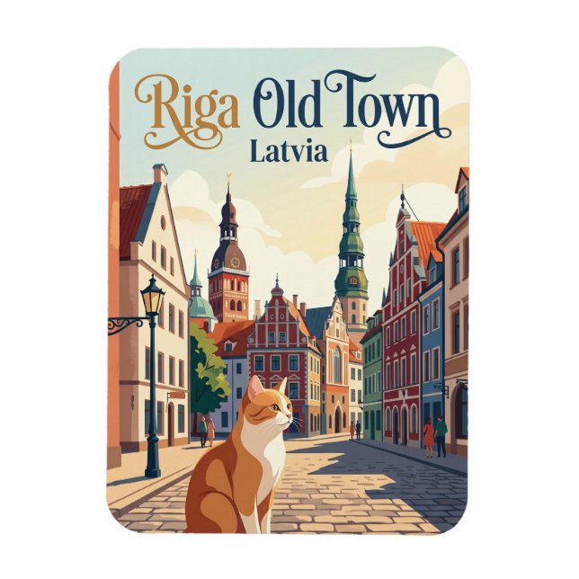 Magnet Flexible Vieux-Riga Lettonie (Vertical)