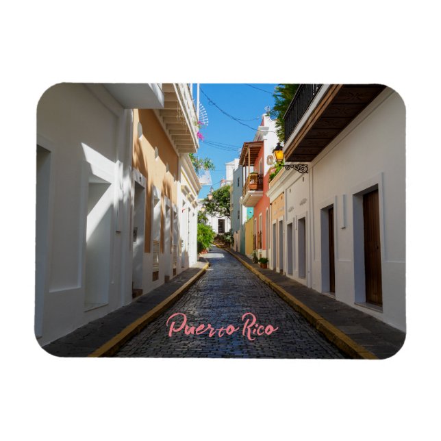 Magnet Flexible Vieux San Juan Porto Rico souvenir voyage (Horizontal)
