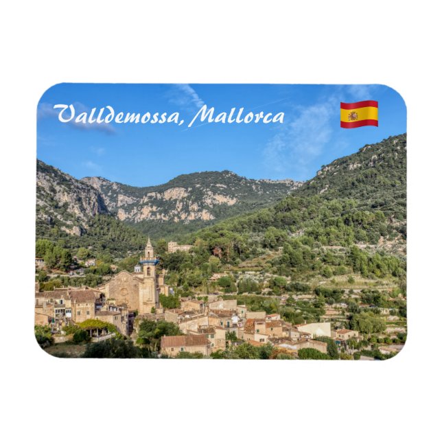 Magnet Flexible Vieux village de Valldemossa - Majorque, Espagne (Horizontal)