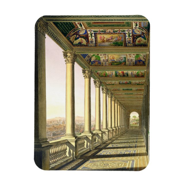 Magnet Flexible View of the third floor Loggia at the Vatican (Vertical)