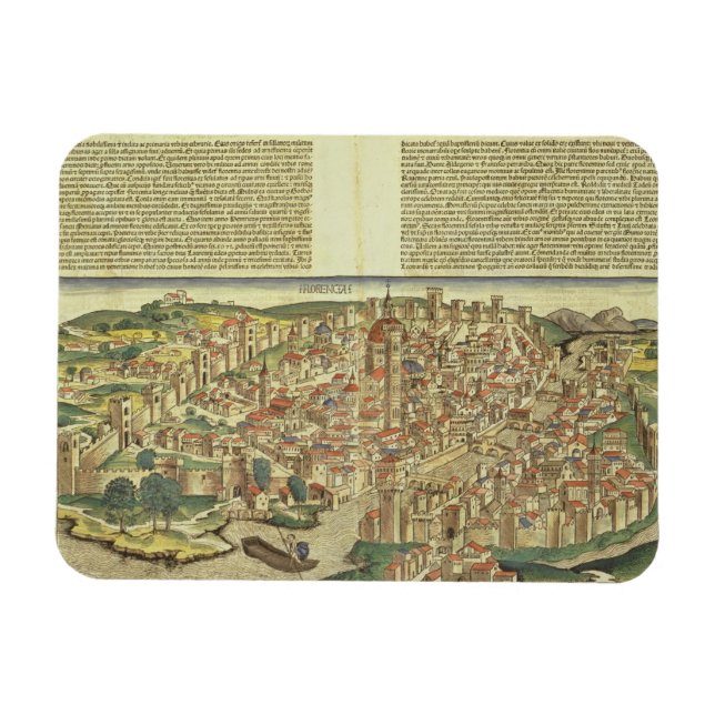 Magnet Flexible View of the walled city of Florence (Horizontal)