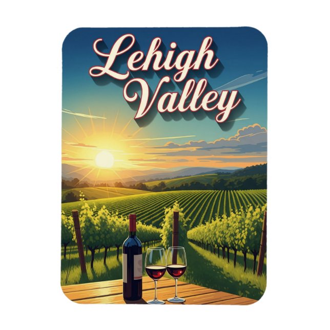 Magnet Flexible Vignoble en Lehigh Valley Pennsylvania Travel (Vertical)