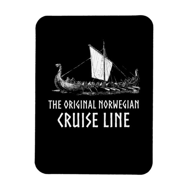 Magnet Flexible Viking Ship Cruise Line Odin Et Valhalla (Vertical)