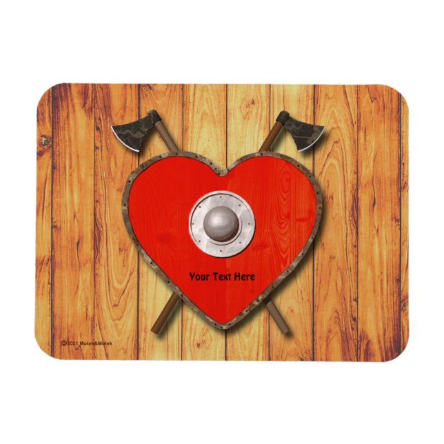 Magnet Flexible Viking Valentine (Horizontal)