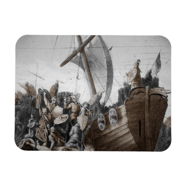 Magnet Flexible Vikings assourdissant un long-bateau (Horizontal)
