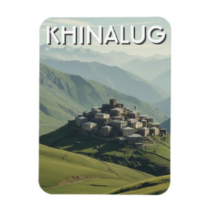 Magnet Flexible Village de montagne de Khinalug en Azerbaïdjan