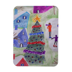 Magnet Flexible Village de Noël flexible
