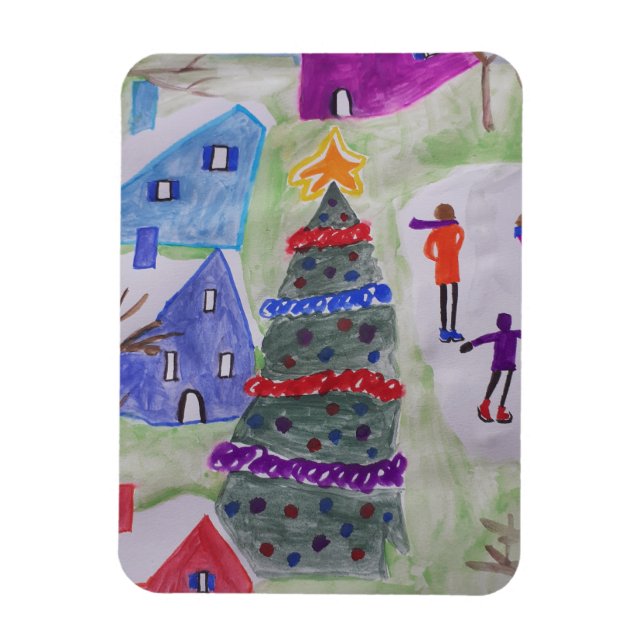 Magnet Flexible Village de Noël flexible (Vertical)