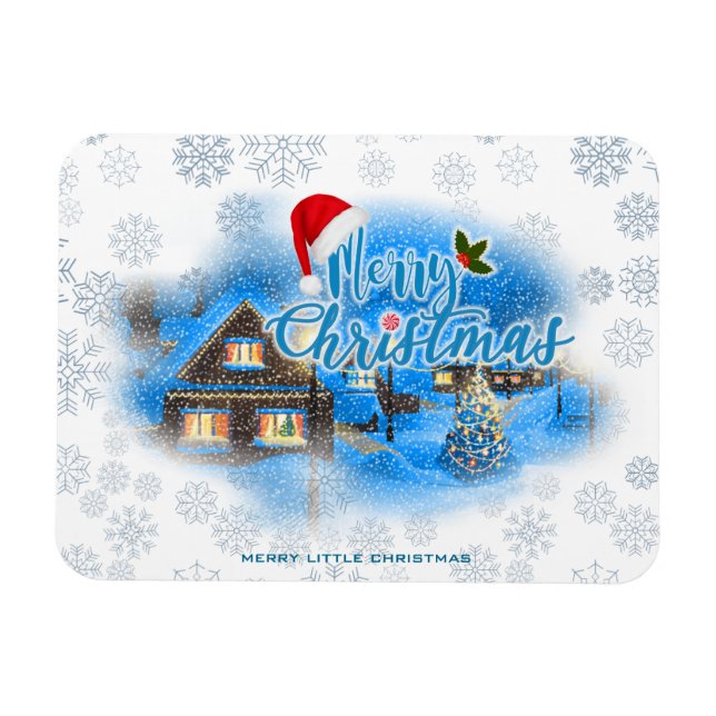 Magnet Flexible Village de Noël magique (Horizontal)