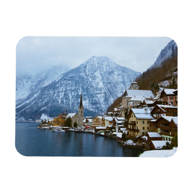 Magnet Flexible Village Hallstatt Sur Le Lac - Salzbourg Autriche (Horizontal)
