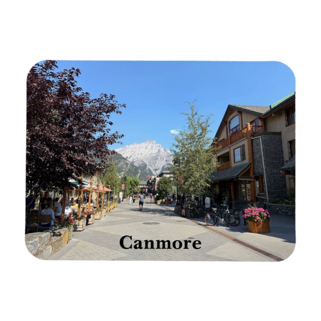 Magnet Flexible Ville de Canmore en Alberta Canada (Horizontal)