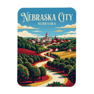 Magnet Flexible Ville de Nebraska États-Unis